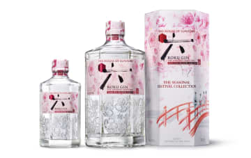 サントリー、桜を感じるクラフトジン「ROKU〈六〉SAKURA BLOOM EDITION」発売