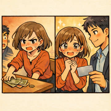 「男が奢って当然」食事代を払わない婚活中の女。私が財布を忘れたふりをすると、呆れた行動に【短編小説】