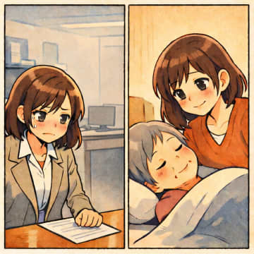 「介護離職なんて無責任だ」と責める同僚。数年後、泣きながら私に相談してきたワケ【短編小説】