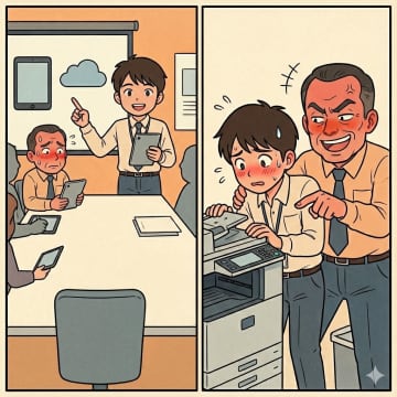 「コピー機すら使えないのか」新人を見下すベテラン。だが、新人が提案した業務改善案を見て絶句【短編小説】