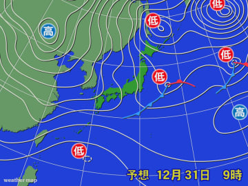 冬型の気圧配置で日本海側の降雪続く　東北は大雪に注意
