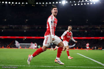 アーセナルが“好調”アストン・ヴィラ撃破で首位ターン確定！ ヴィラの連勝は「11」でストップ