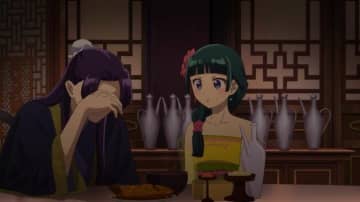 不意打ち“間接キス”で1発KO！赤面する猫猫&大胆な壬氏にニヤニヤするアニメ「薬屋のひとりごと」