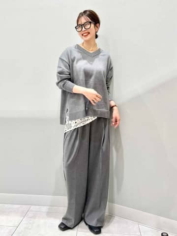 【上下GUのグレー色アイテム】がおしゃれ！ 40・50代の垢抜け♡「冬の洗練コーデ」