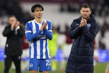 三笘薫が体調不良から途中出場で復帰　無得点も地元メディア高評価「推進力があった」