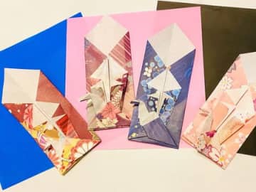 縁起担ぎ「鶴」の箸入れ