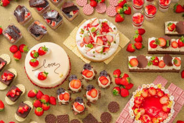 シェラトングランドホテル広島、苺とチョコレートのブッフェ開催　12月26日から2026年2月15日まで