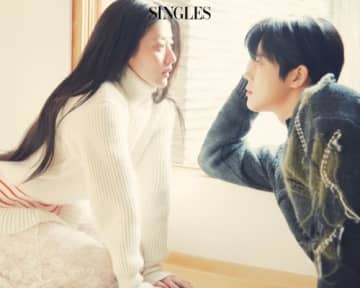 ナム・ジヒョン＆ムン・サンミン、頬を寄せ合う密着グラビアを公開！共演作への自信を語る