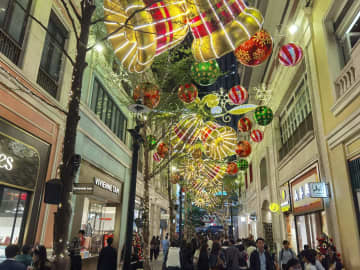 Ｘマスの観光客数は昨年比10%増