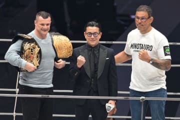 【ＲＩＺＩＮ】格闘技レジェンドのミルコ＆ノゲイラが何と猪木節「元気ですか！」