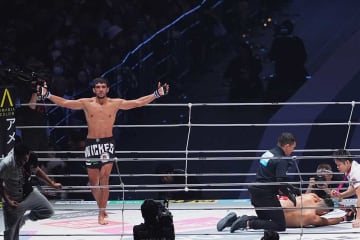 【RIZIN】王者・サトシ、まさかの秒殺失神KO負け　“緊急参戦”ウズベク戦士のカウンター膝蹴りを被弾