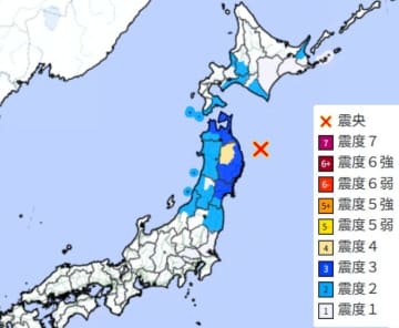 【速報】東北、関東、北海道で地震　M5.7　最大震度4　震源は岩手県沖　埼玉まで揺れる