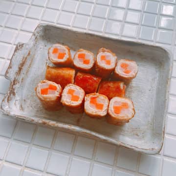 切ると紅白♪お正月に映える『豚肉の市松巻き』の作り置き