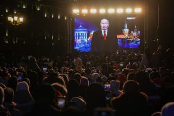 プーチン氏「勝利信じる」　ロシア国民に新年メッセージ