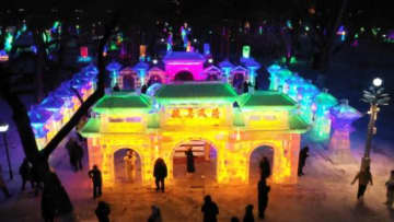 第52回ハルビン氷灯祭り、一般公開開始　中国黒竜江省