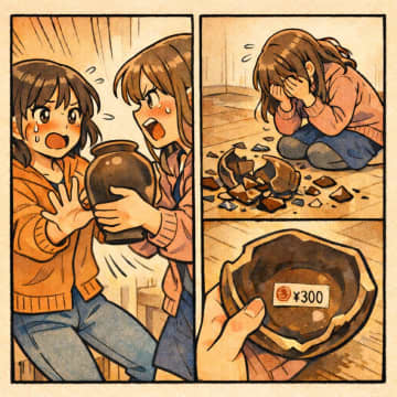 「この壺を買えば家運が上がる」と勧める親友。私が壺を割った瞬間に現れた、中身の正体とは【短編小説】