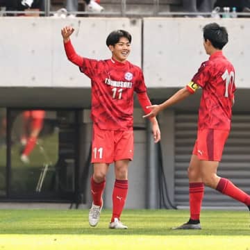 大分鶴崎の２年生FWが圧巻の３戦連発！ 縦パスに抜け出して冷静フィニッシュ。昨年の準優勝チーム相手に先制弾【選手権】
