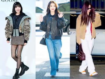 冬は「ミニ丈」が正解！ TWICEツウィ、IU、ジョイに見る【進化系ブルゾン】最前線