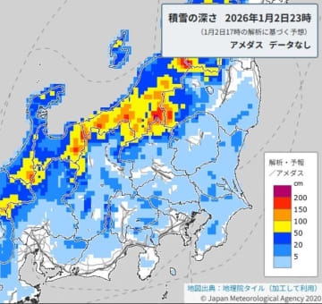 【速報】埼玉県に大雪注意報　落雷や着雪、交通障害にも警戒