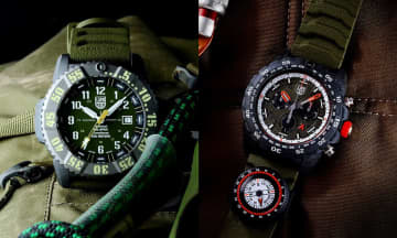 「ルミノックス」独自素材とオリーブで仕上げた限定ウオッチ2モデルを発表