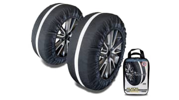 「ノーマルタイヤで走行はNG」では人気の布製タイヤチェーンはチェーン規制区間で通行OK？ 簡単装着・手軽で便利なんだけど…。