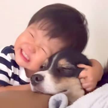 生まれた時から犬と一緒に暮らした男の子→体調が悪いと心配して…家族愛にあふれた『尊い行動』が120万再生「なんて優しい世界」「泣ける」