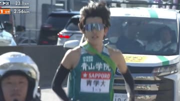 【箱根駅伝】「本当に今まで見たことのない景色」　9区区間賞の青山学院大・佐藤有一　最初で最後の箱根路を快走