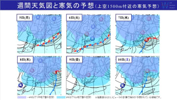 週間天気 この先も度々低気圧が通過し週中頃と三連休は荒天のおそれ