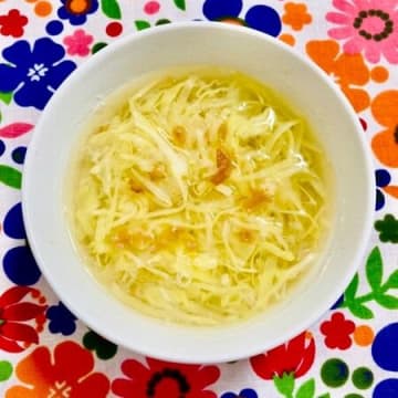 梅おろしのキャベツスープ
