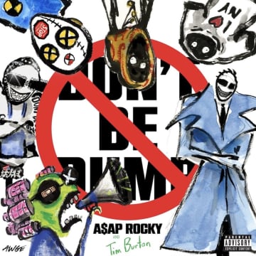 「本当に天才」 エイサップ・ロッキーの新AL『Don’t Be Dumb』、ティム・バートンが手がけたカバーアートが話題に