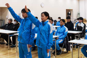 【都道府県対抗駅伝】藤沢で神奈川代表の結団式　「誇りと責任持って走り抜く」宣誓で決意新た