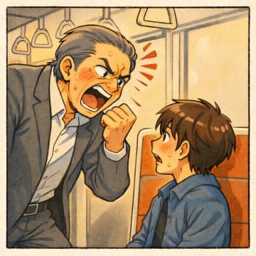 「優先席に座るなよ」若者にキレる老人。だが、若者がズボンを捲り上げて見せた姿に表情が一変【短編小説】