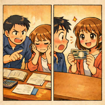 「家計簿のお金合わないぞ」と細かく詰めるケチな夫。だが、夫の習慣が原因だと判明、実は…【短編小説】