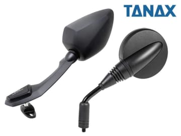 タナックスから新作ミラー2種がリリース！ 水平翼デザインの「カウリングミラー16」＆悪路対応「GS ミラー EX」