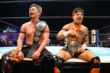 【新日本】藤田晃生＆ロビー・イーグルス　Jr.タッグ王座を奪還「前のチャンピオンより少なからず良い」