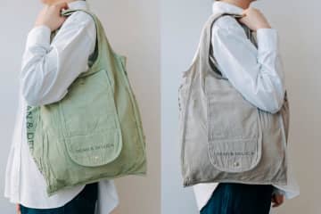 DEAN & DELUCA「天然染めショッピングバッグ 葡萄」発売。果皮を再利用して染めた風合いのあるエコバッグ