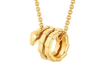 ブルガリ“蛇”ジュエリー「セルペンティ ヴァイパー」絡みつく蛇のペンダント＆パヴェダイヤピアス