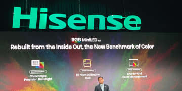 ＜CES＞ハイセンス、シアンを第4の原色に加えた「RGB MiniLED evo」を発表。“色”のリーディングカンパニーへ