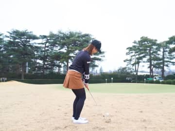 冬芝からも寄せワンを獲る！ちょっとだけスタンスを開いてアウトサイド・インに振る