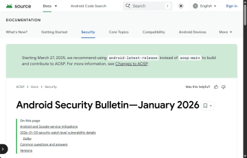 Android OSの2026年1月のセキュリティ情報が公開　～DD+に関する重大な問題を修正／セキュリティパッチが公開され次第、アップデートを