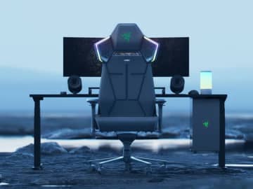 光と音と振動でゲームに没入できるゲーミングチェア。Razerが発表