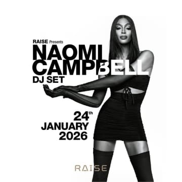 ナオミ・キャンベル、来日DJセットが1/24に決定