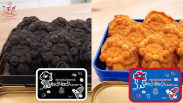 万博で260万個売れた「ミャクミャク焼き」が2色のぼーろになって新登場！　らぽっぽオンラインで予約受付中