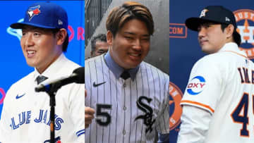 MLBルーキーたちのファンの心のつかみ方　村上宗隆は白い靴下持参　今井達也は「H」ポーズ　岡本和真は娘の“かわいい”助言