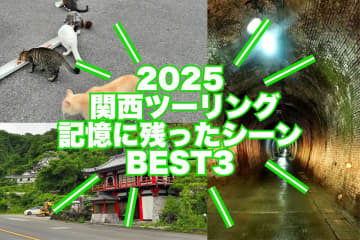 2025 関西ツーリングBEST3　プチ恐怖と猫たちの癒やし旅