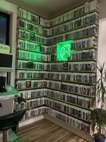 北米向けXbox 360ソフトを20年かけてコンプリート！部屋一角を占めるコレクションに注目集まる