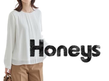 暖かいのにスッキリ見え！【ハニーズ】40・50代が制服にしたい！「上品ブラウス」