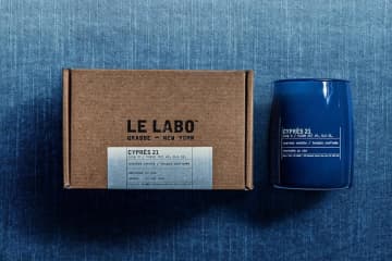 ル ラボ「藍染」着想インディゴカラーのキャンドル、“ヒノキ＆スパイス”の静かで安らぐ香り