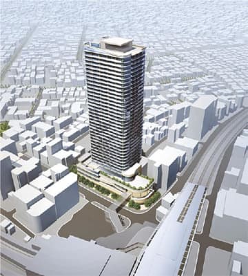 登戸駅前地区再開発（川崎市多摩区）／駅南側に超高層ビル、前田建設で３月着工／組合