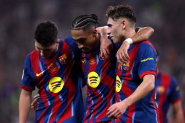 バルサ、“圧巻5発”でビルバオを粉砕！　攻撃陣爆発の大勝でスーペルコパ決勝に駒を進める